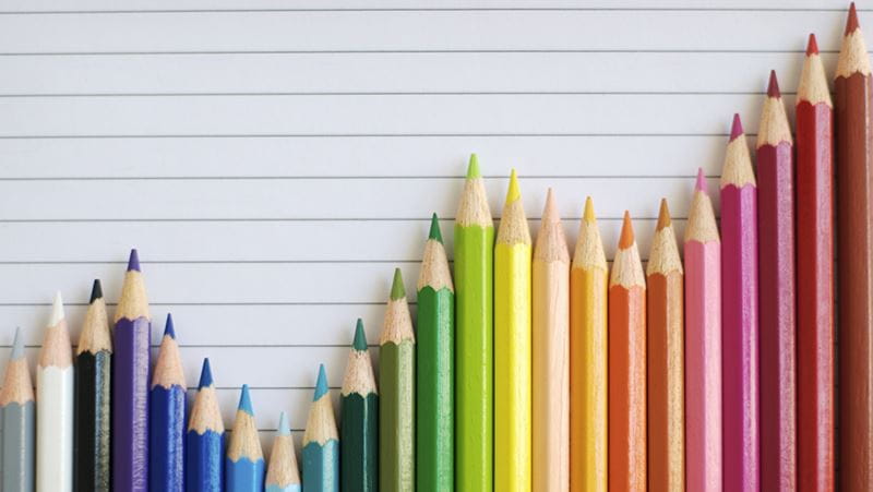 Store aisles are a rainbow of crayon boxes, meaning one thing—it's back-to-school season.