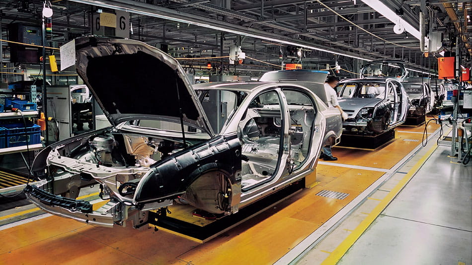 Auto manufacturing assembly line