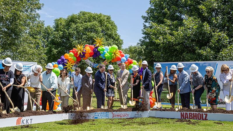 Groundbreaking ceremony for Rudisill Regional Library