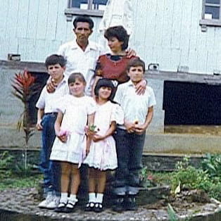 Astudillo's family in Ecuador